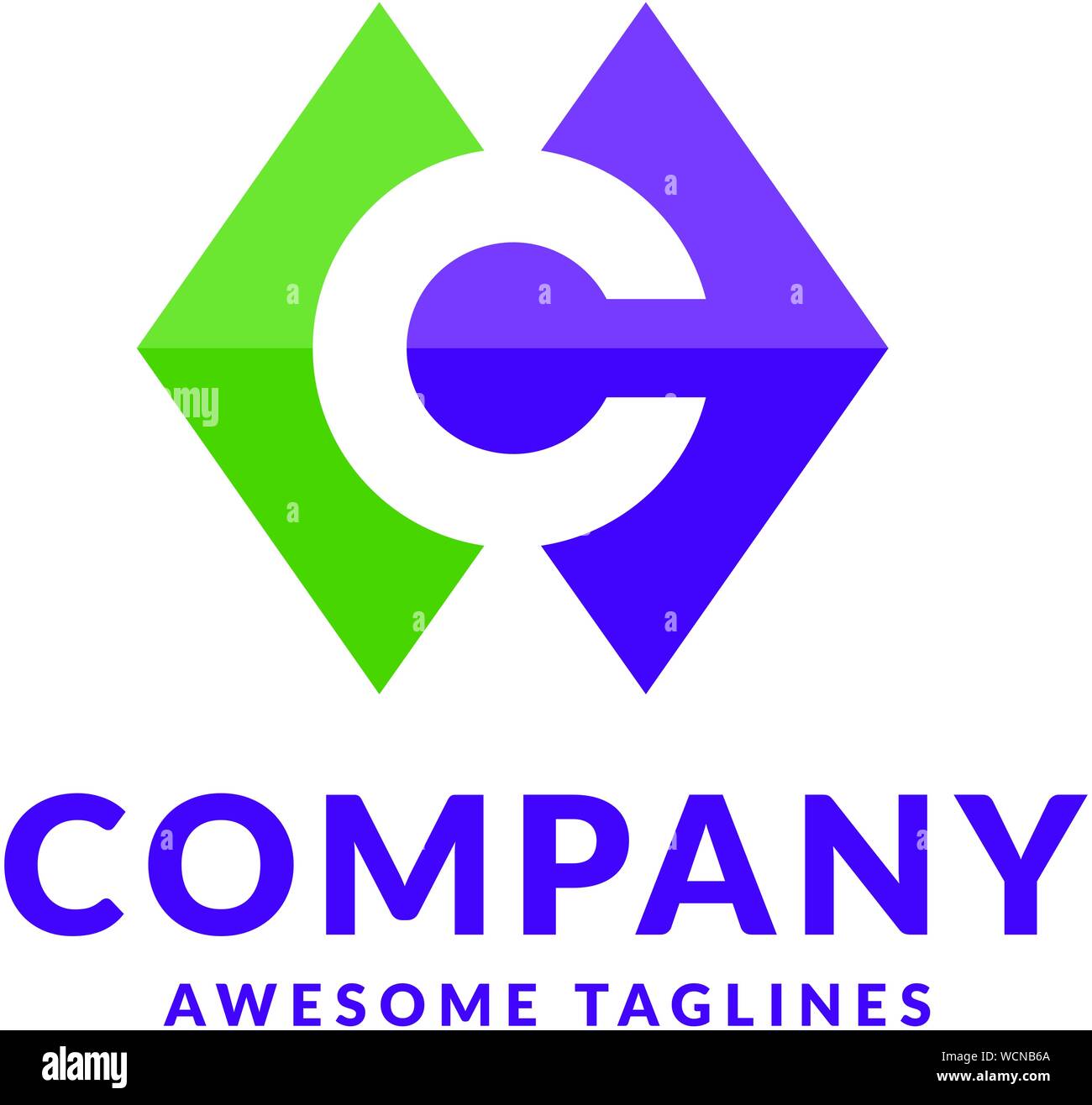 Lettre initiale créatif c logo coloré concept design Illustration de Vecteur
