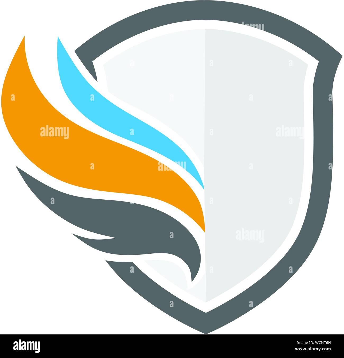 Résumé de l'écran de création et conception de logo couleur ailes Illustration de Vecteur