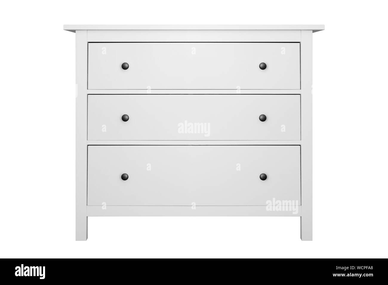 Meubles de chambre - commode moderne isolé sur fond blanc. Banque D'Images Meubles de chambre - commode moderne isolé sur fond blanc. Banque D'Images