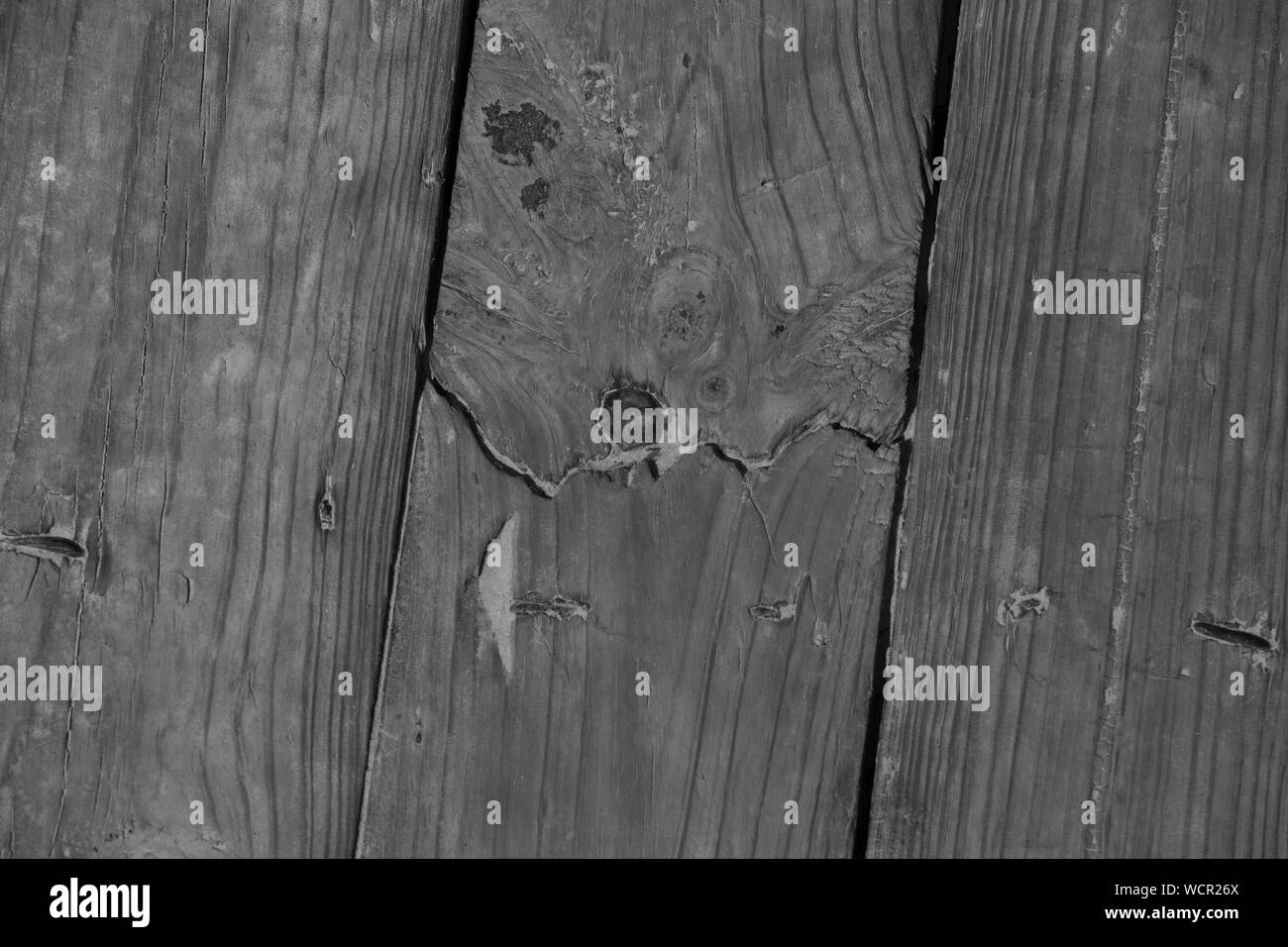 Le tableau structure de bois. Wood brown texture avec turqose. Le noir et blanc Banque D'Images