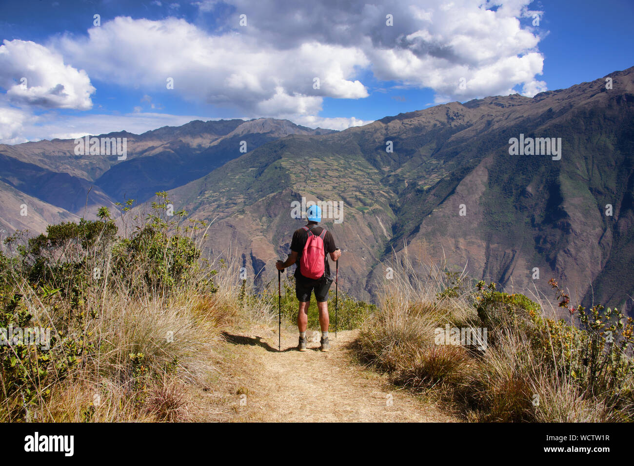 Trekking en randonnée Choquequirao, l 'autre Machu Picchu,' Capuliyoc, Apurimac, Pérou Banque D'Images