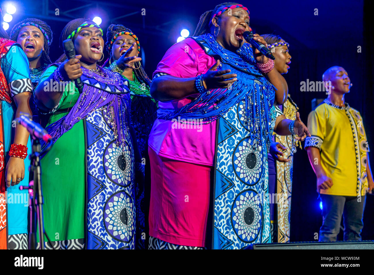 Soweto Gospel Choir à Adelaide Fringe saison, Adélaïde, Australie Banque D'Images