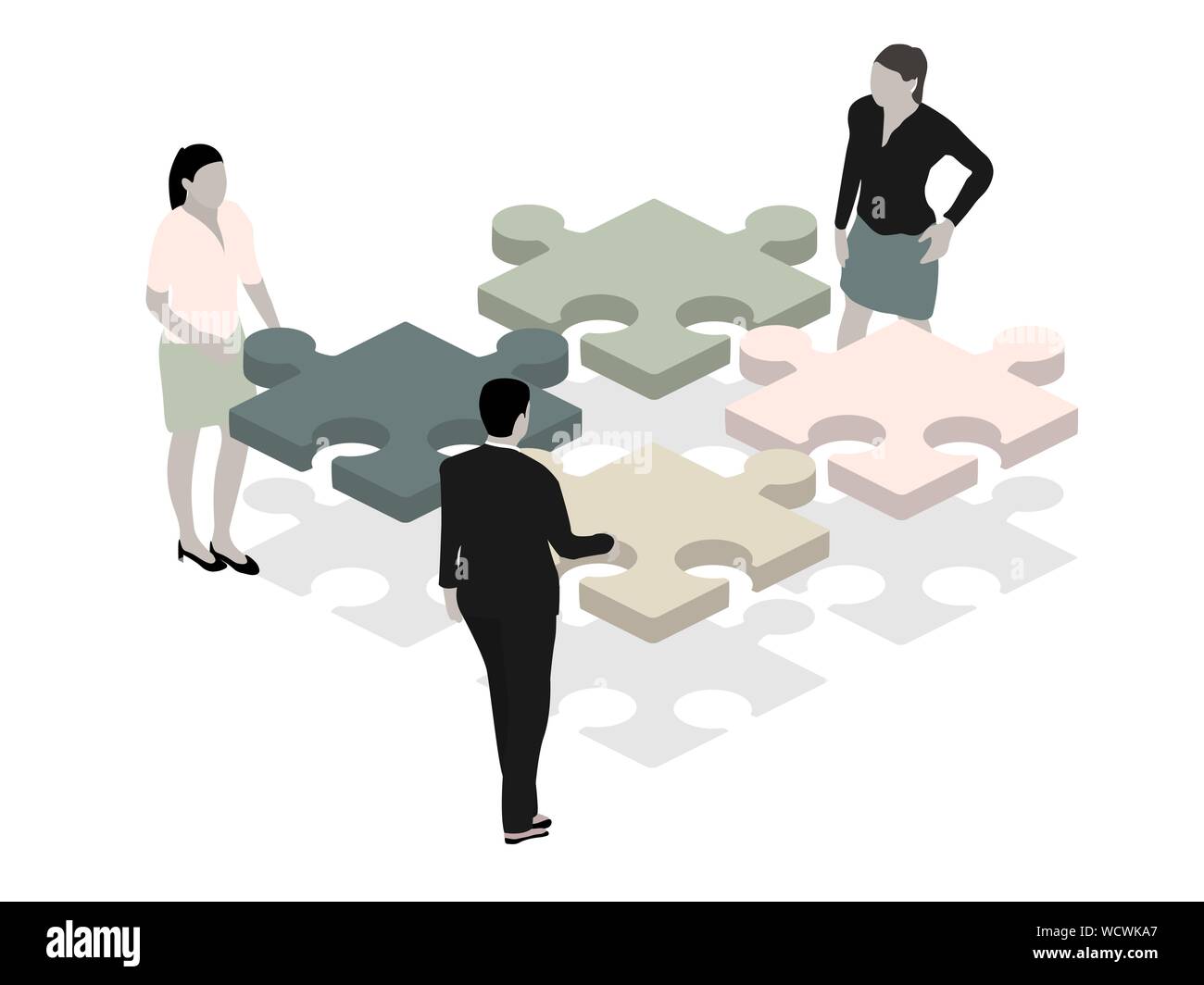 Illustration 3D isométrique.personnes vecteur. Infographie présentation concept. Télévision caractère. Vector illustration d'entreprise. Concept d'entreprise de l'horloge Illustration de Vecteur