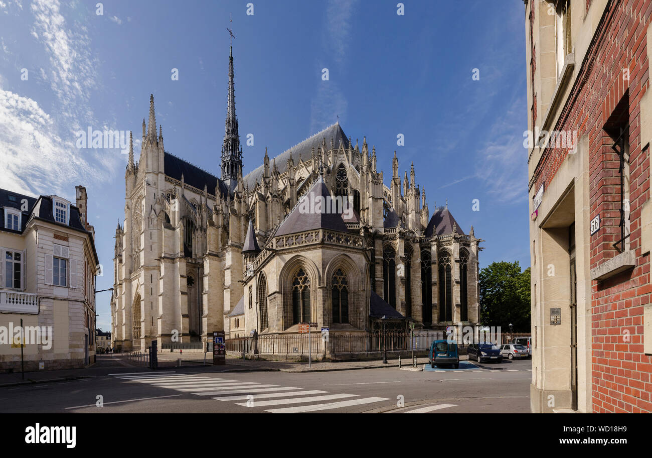 La cathédrale d'Amiens Banque D'Images