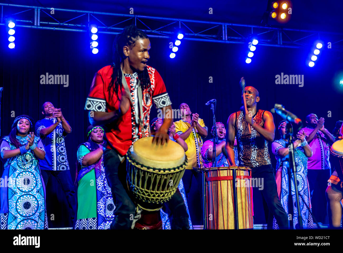 Soweto Gospel Choir à Adelaide Fringe saison, Adélaïde, Australie Banque D'Images