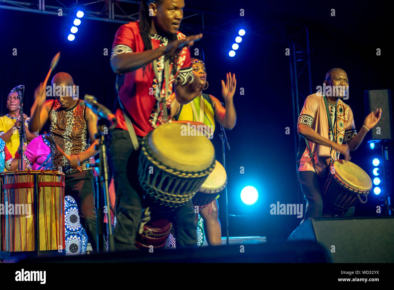 Soweto Gospel Choir à Adelaide Fringe saison, Adélaïde, Australie Banque D'Images