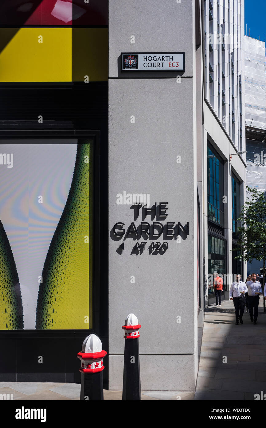 Le jardin de 120 Fenchurch Street, City of London, Angleterre, Royaume-Uni Banque D'Images