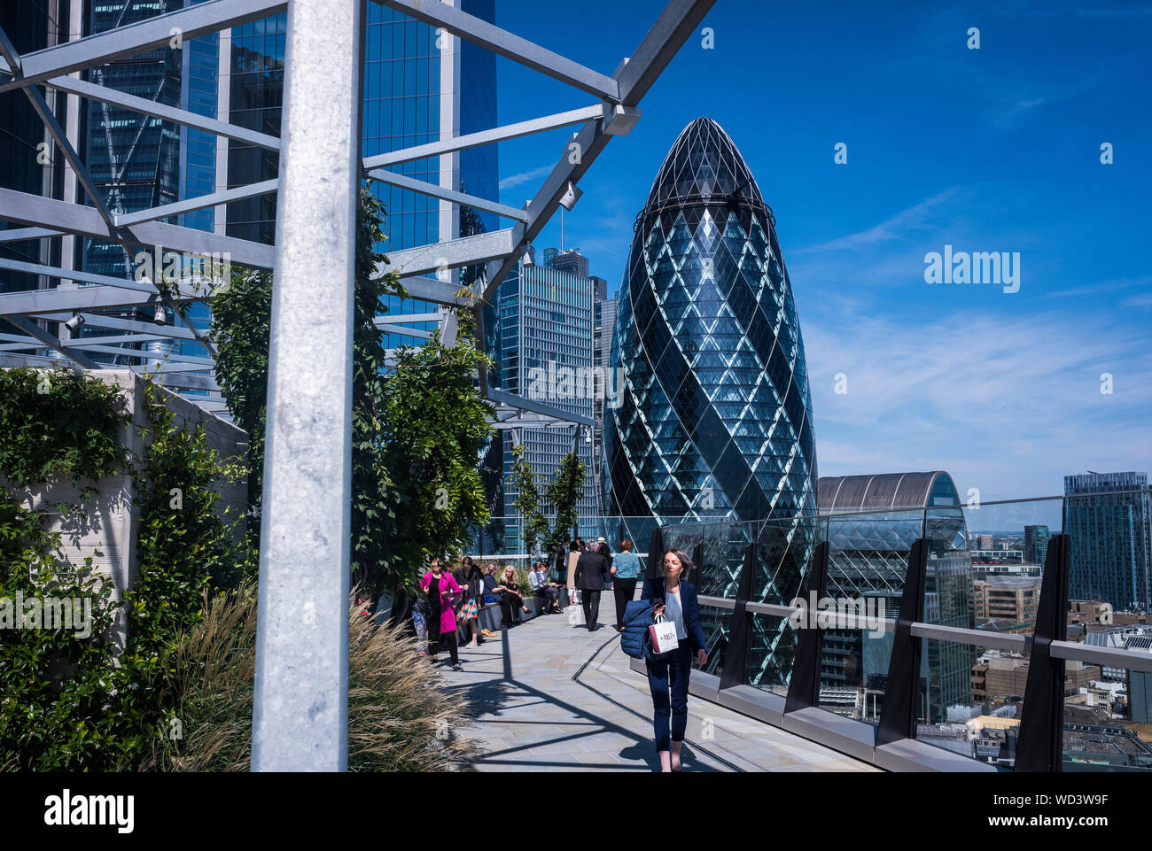 Le jardin de 120 Fenchurch Street, City of London, Angleterre, Royaume-Uni Banque D'Images