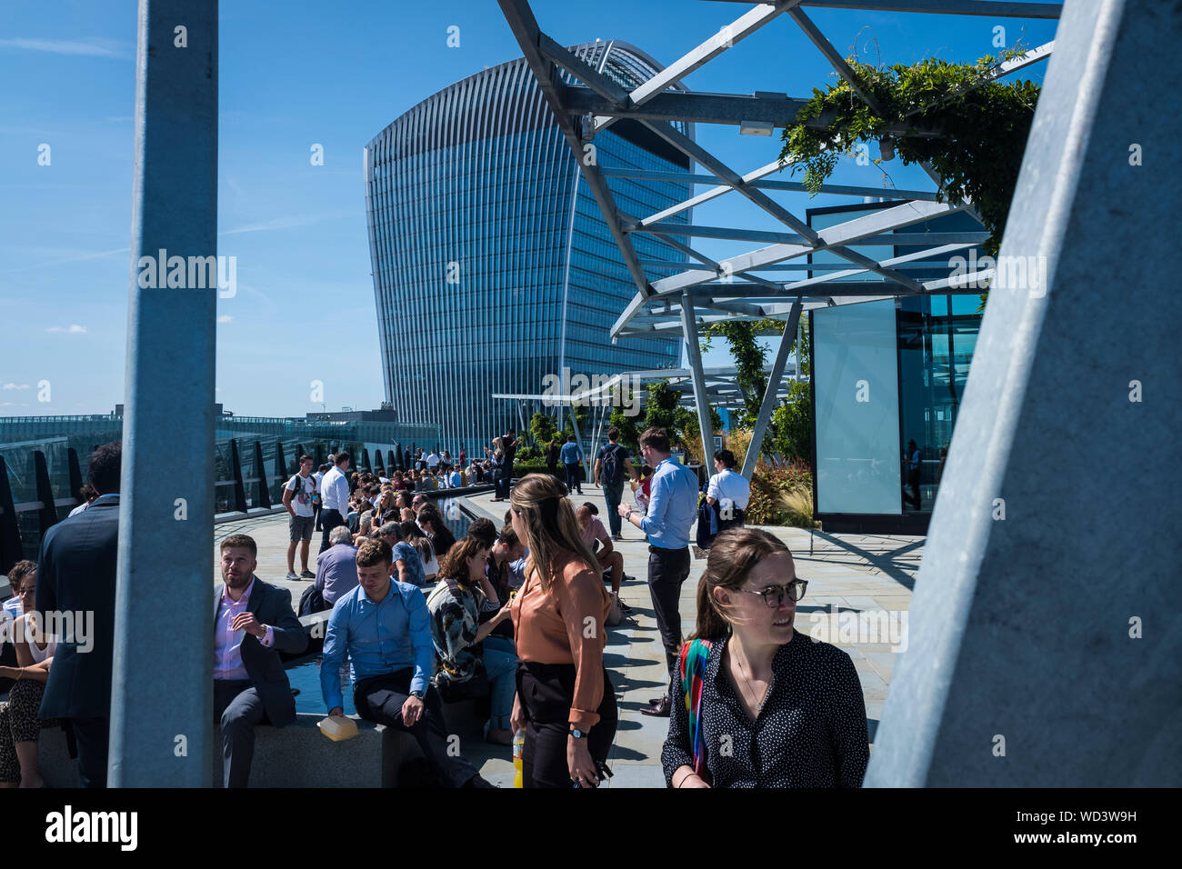 Le jardin de 120 Fenchurch Street, City of London, Angleterre, Royaume-Uni Banque D'Images