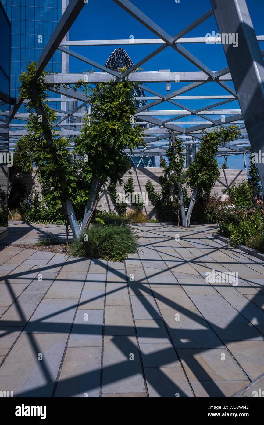 Le jardin de 120 Fenchurch Street, City of London, Angleterre, Royaume-Uni Banque D'Images
