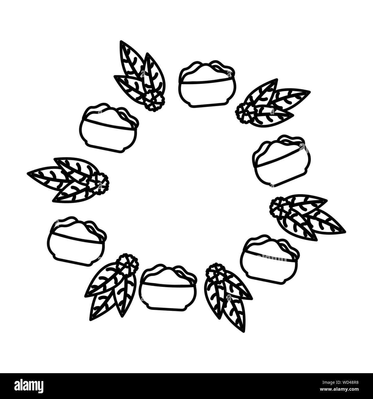 Célébration d'Onam alimentaire design Illustration de Vecteur