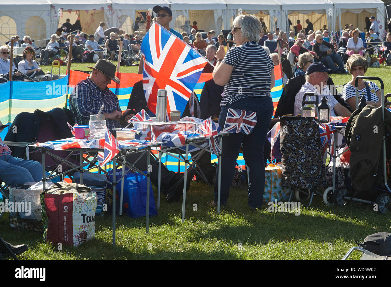 Shuttleworth Flying Proms, en Angleterre, la musique classique Banque D'Images