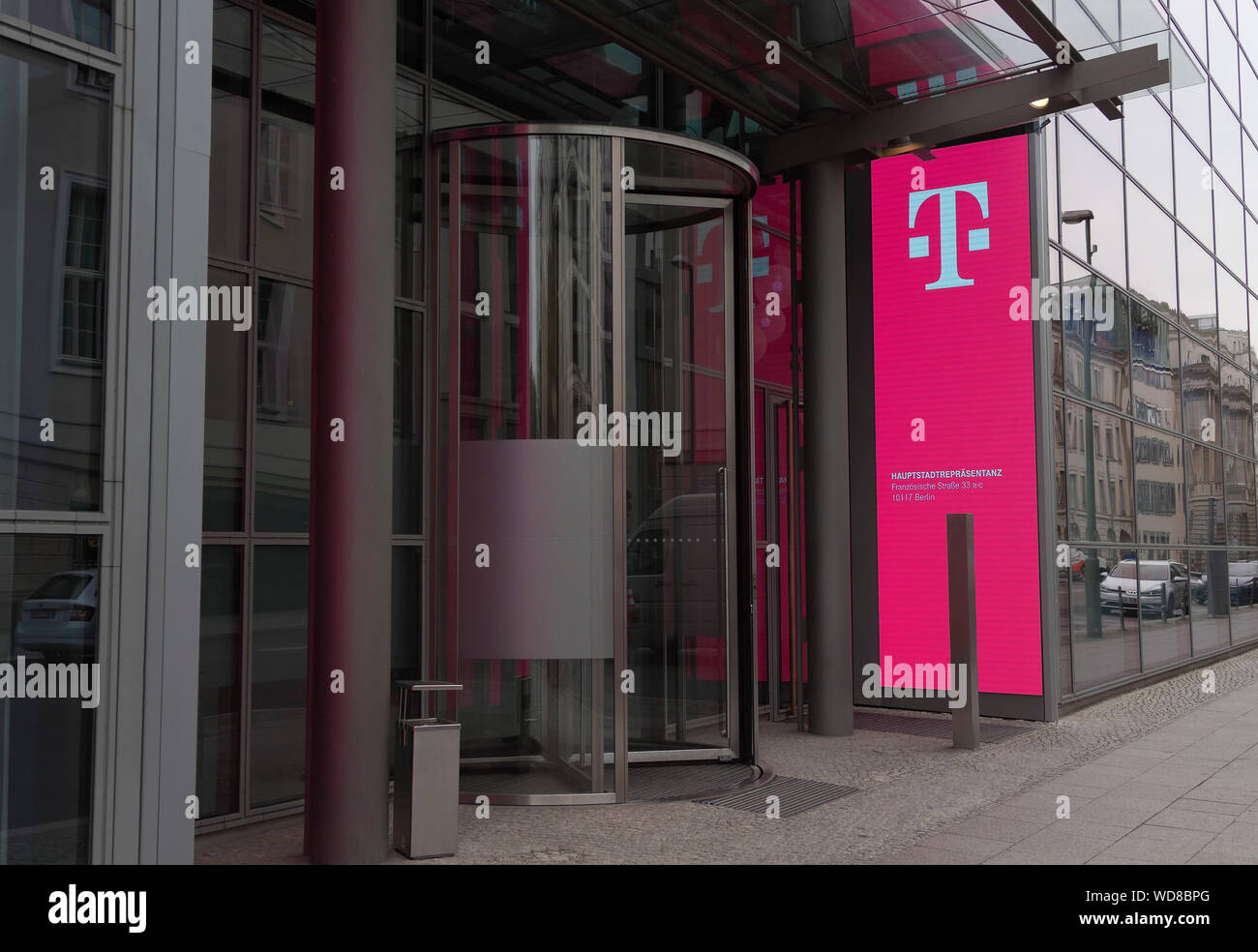 La représentation de la capitale allemande Telekom Banque D'Images