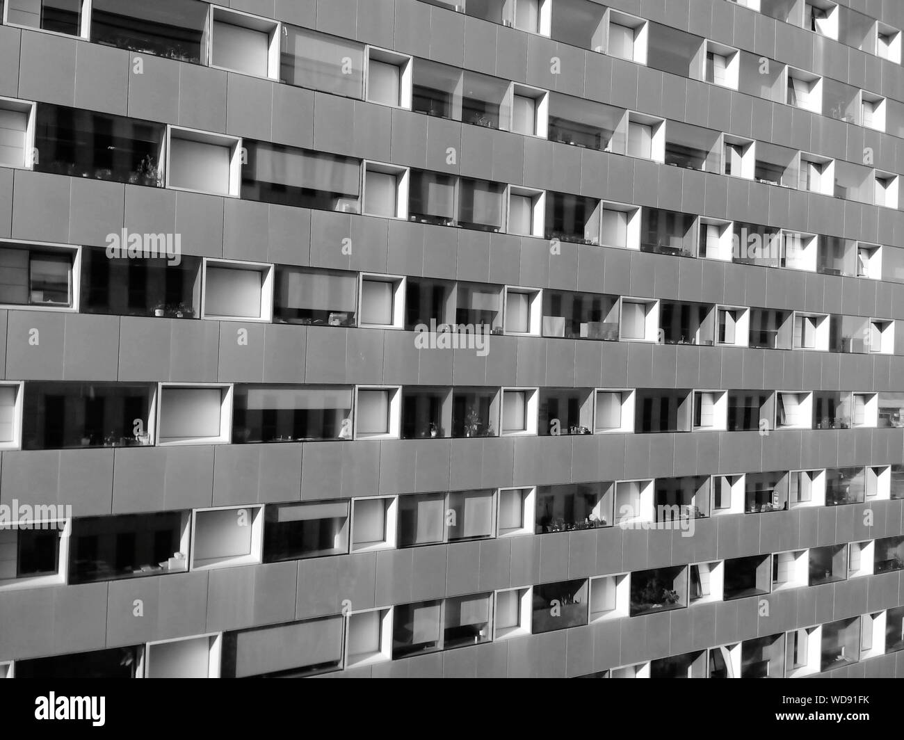 Structure intégrée avec Windows Banque D'Images