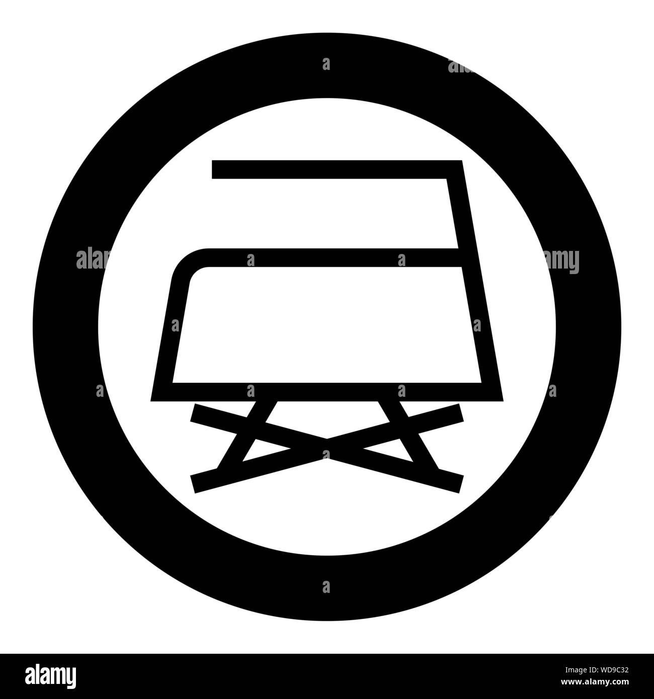 Repassage interdit n'est pas autorisé à la vapeur soins Vêtements Symboles  de lavage Lavage concept icône signe en cercle autour d'illustration  vectorielle couleur noir Image Vectorielle Stock - Alamy
