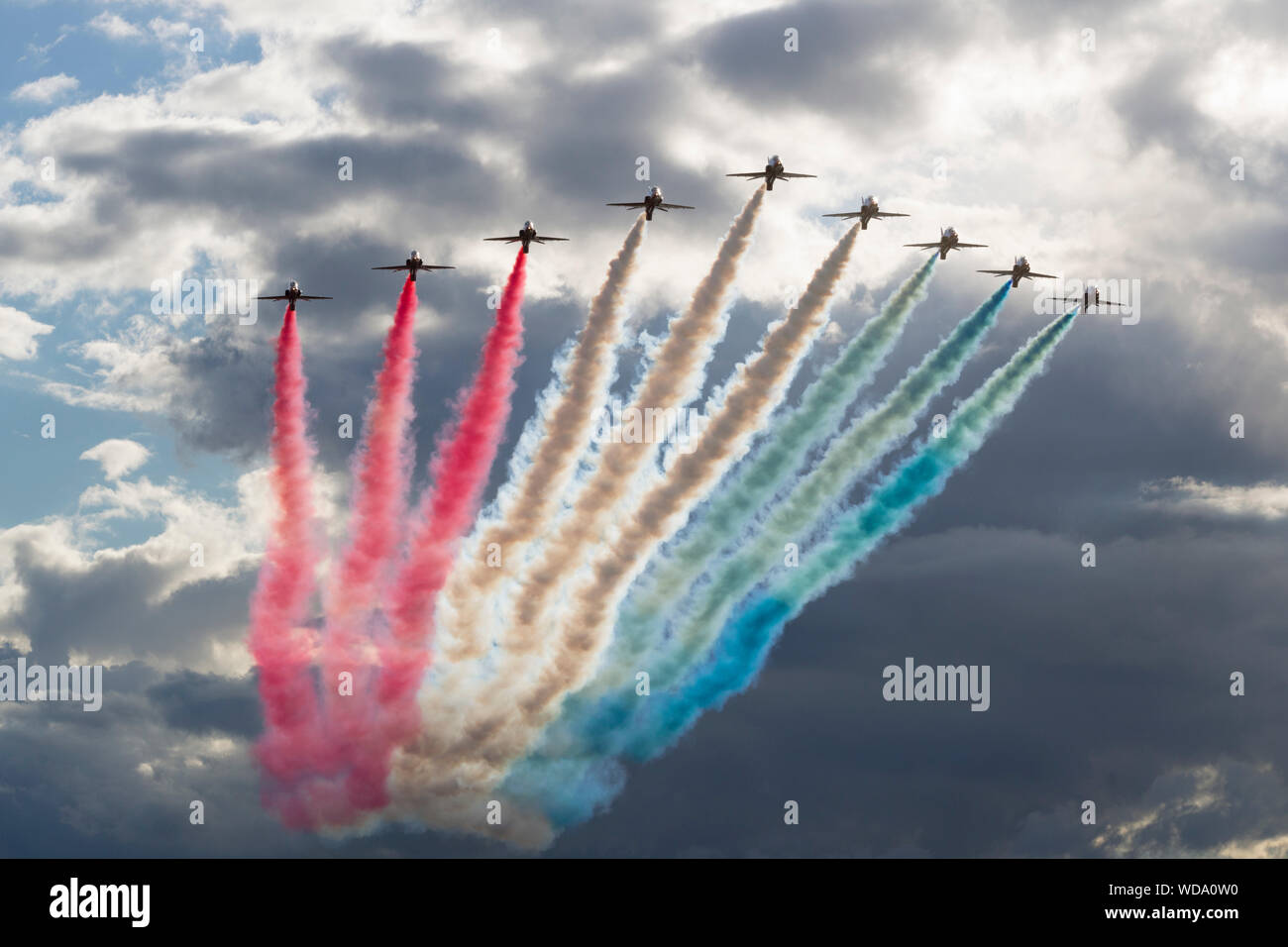 RAF Des flèches rouges, Duxford Air Show, 2013 Banque D'Images