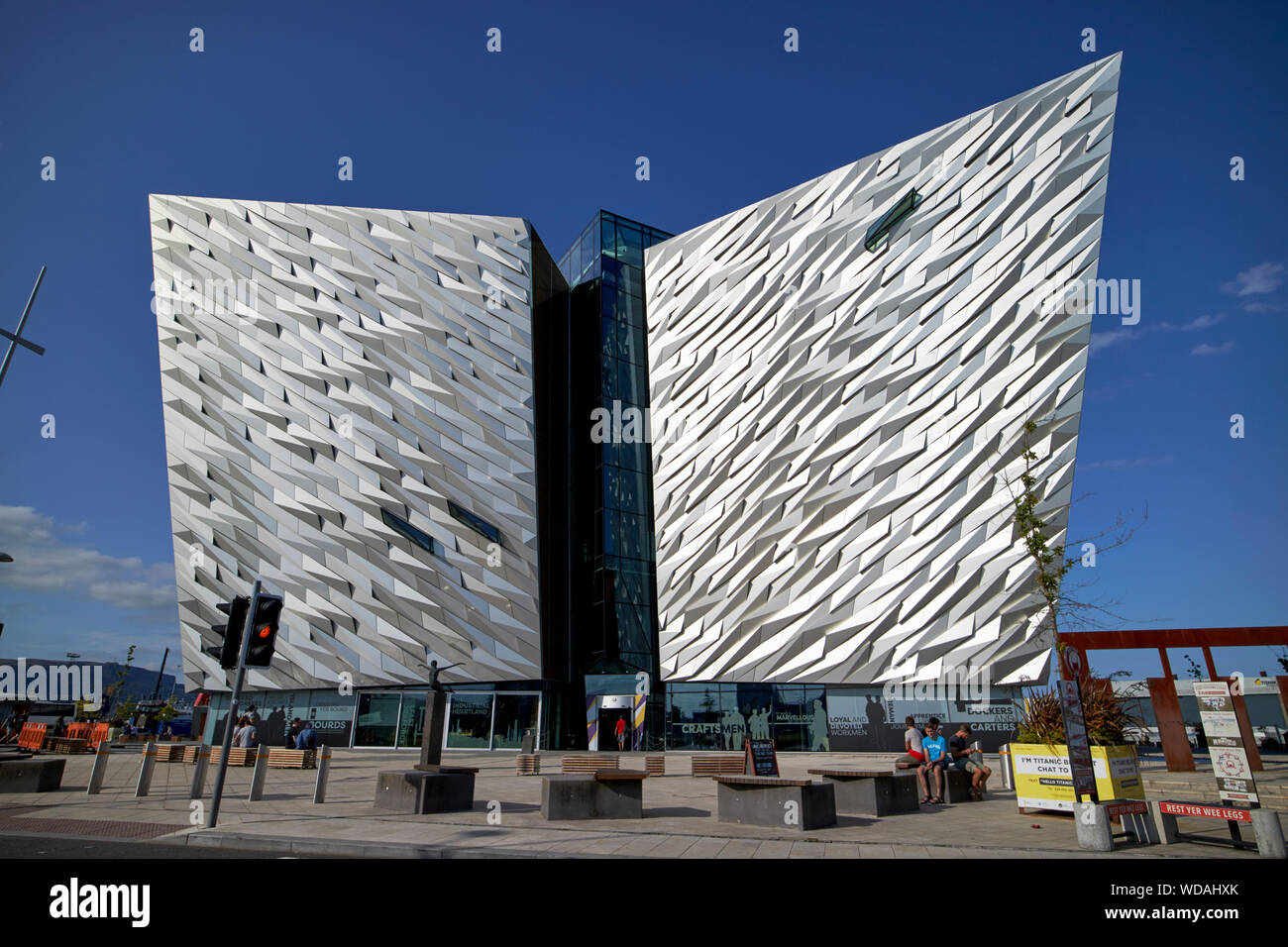 Titanic belfast titanic museum Belfast Irlande du Nord UK Banque D'Images
