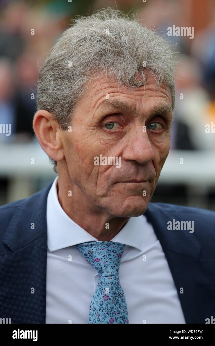 DAVID EVANS, RACEHORSE TRAINER, 2019 Banque D'Images