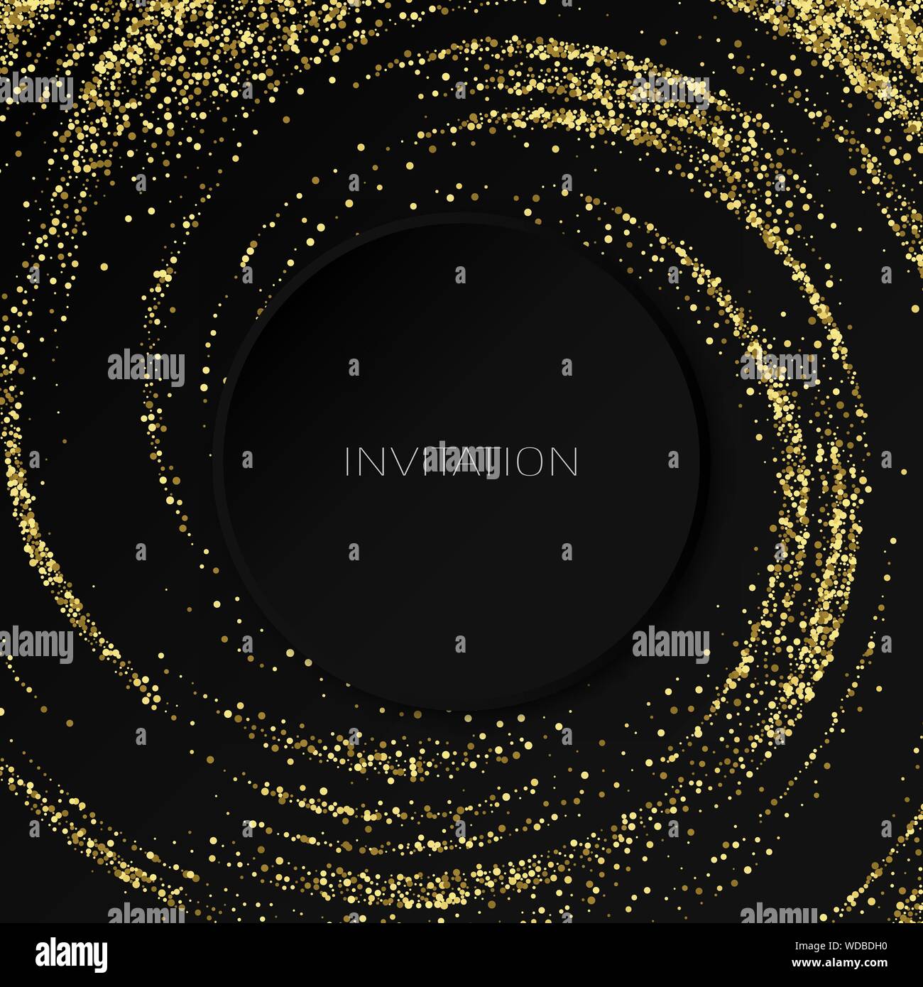 Or vecteur paillettes effet. golden comet avec queue rougeoyante de Stardust brille brille, la poussière d'étoile scintillante d'Or Illustration de Vecteur