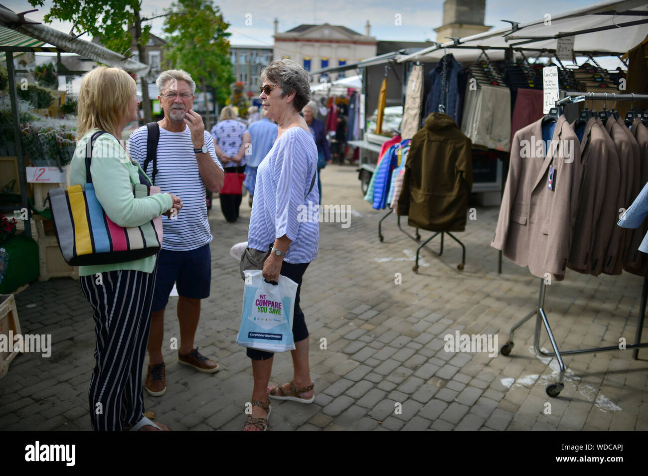 Marché de Ripon au nord Yorkshire Angleterre UK Banque D'Images