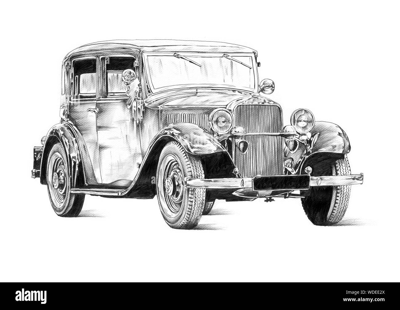 Vieille voiture classique retro vintage Banque D'Images