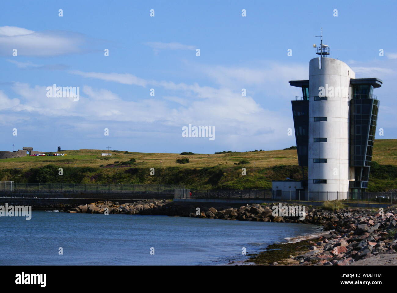 Centre des opérations maritimes, North Pier, Aberdeen, août 2019. Banque D'Images