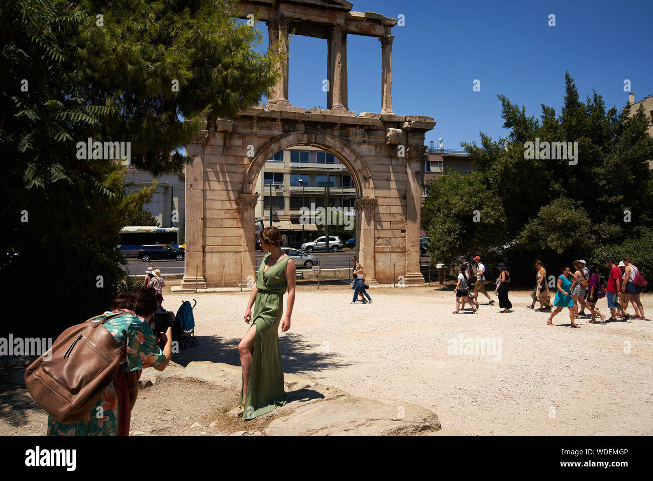 Arc d'Hadrien à Athènes, Grèce Banque D'Images