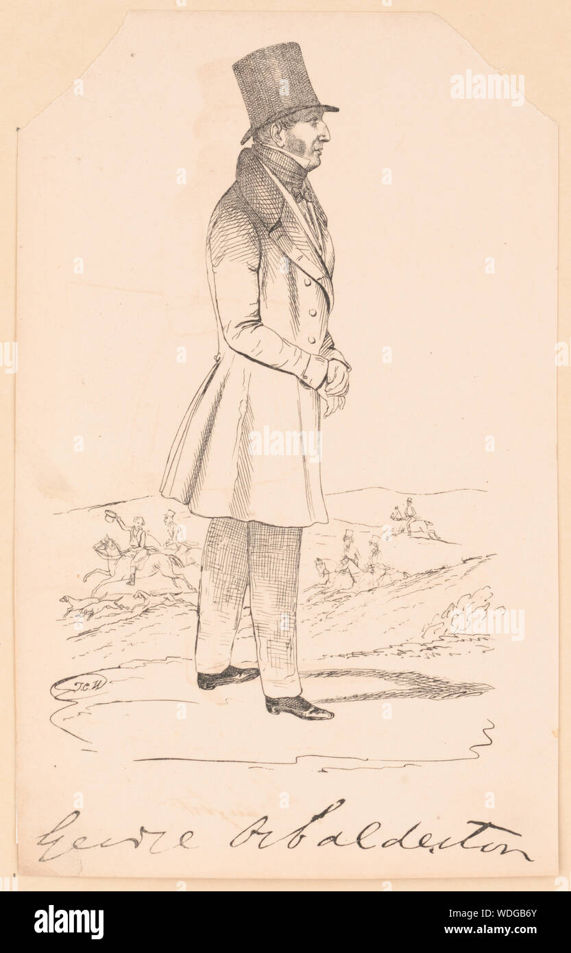 George [...] / T.C.W. Abstract/moyenne : 1 gravure gravure : 21,9 x 13,8 cm (feuille) Banque D'Images