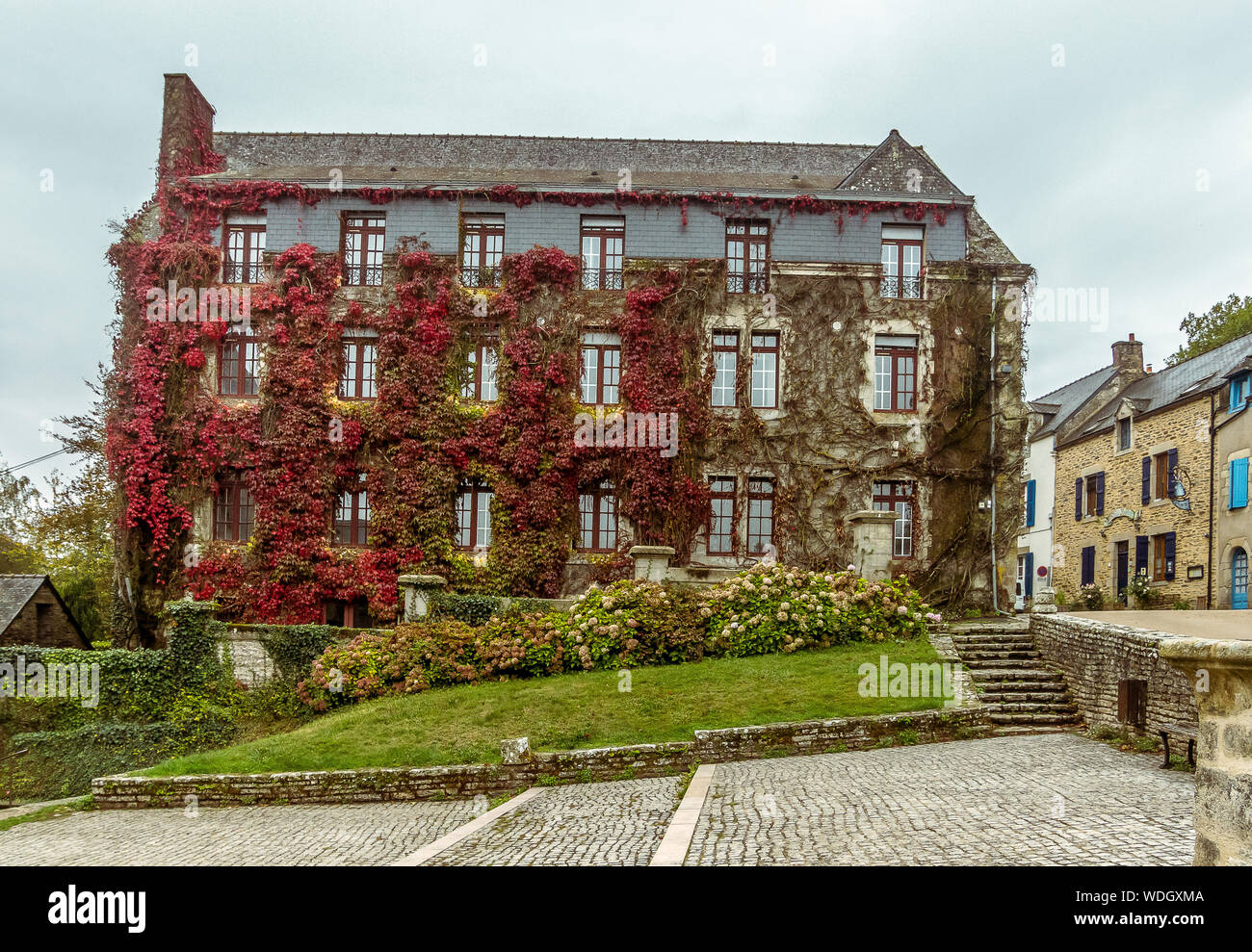 Rochefort-en-Terre est une commune française du département du Morbihan dans la région Bretagne Banque D'Images