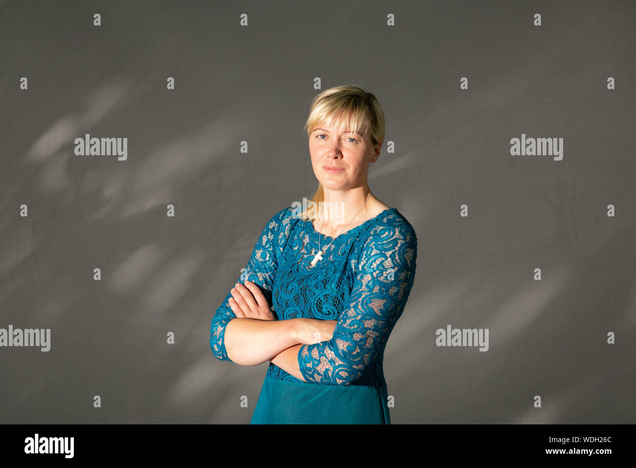 Édimbourg, Écosse, Royaume-Uni, 26 août 2019. Photographié à l'Edinburgh Book Festival, ex-modèle catwalk, Heida Asgeirsdottir, éleveur et membre adjoint o Banque D'Images