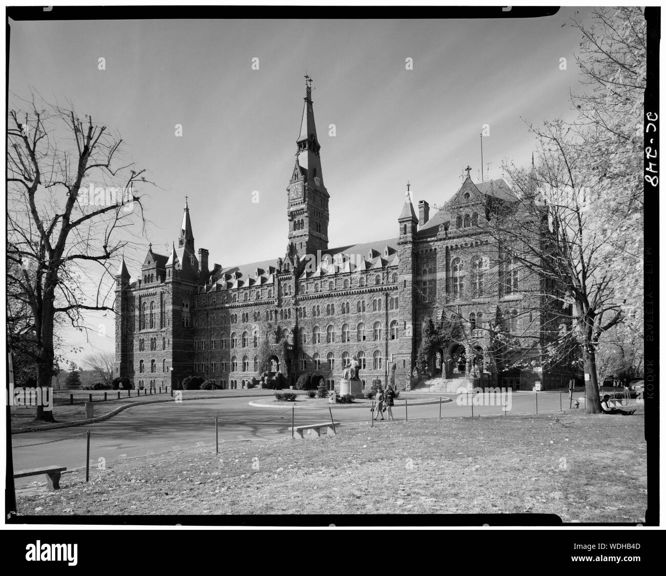 L'Université de Georgetown, Healy Bâtiment 1. Enquête historique bâtiments américains J. Alexander, photographe mai 1968 FAÇADE EST - Georgetown University, Healy, trente-septième & O Rues, Northwest, Washington, District of Columbia, DC Banque D'Images