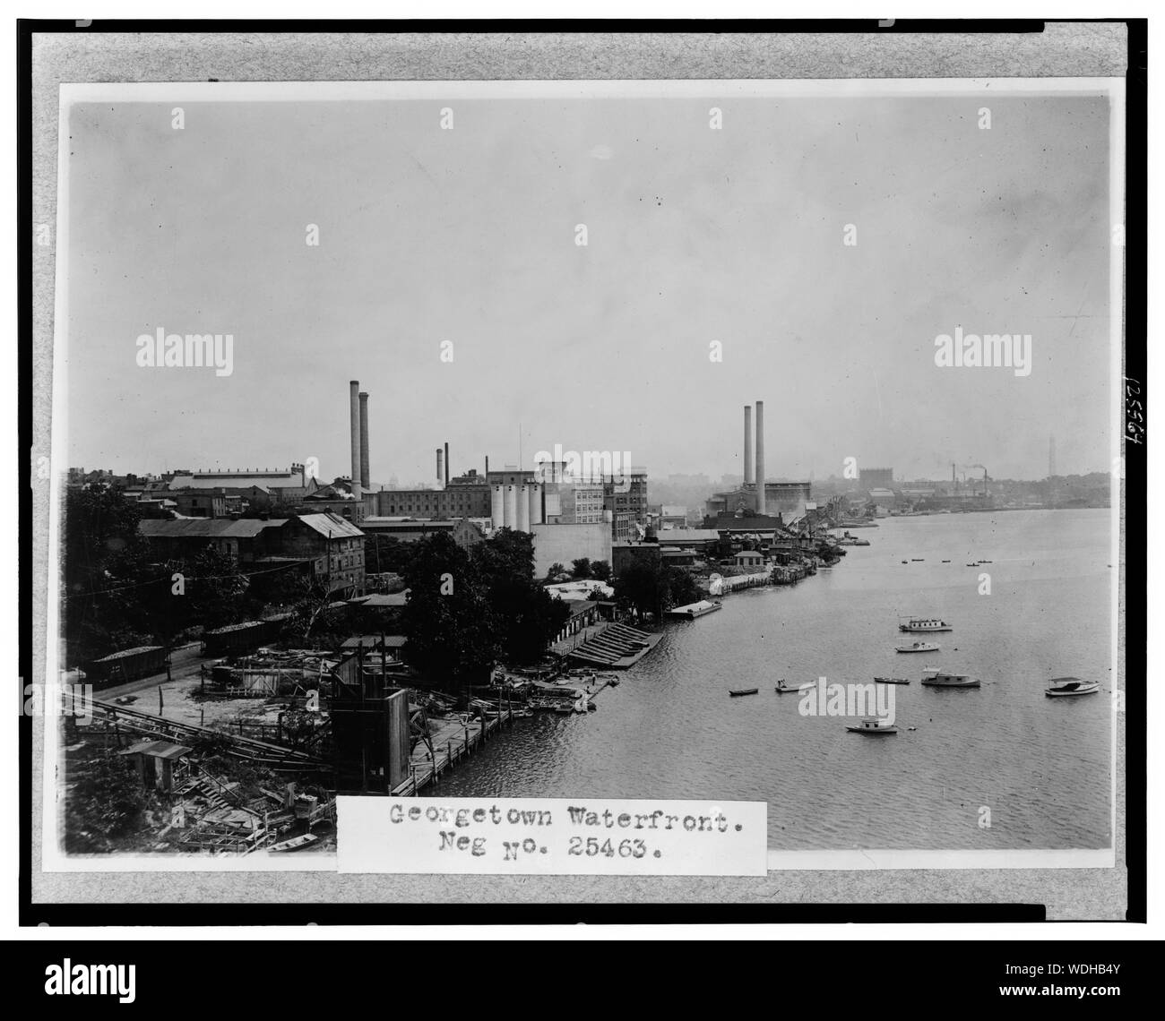 Georgetown waterfront vue d'ensemble du front de mer de Georgetown, Washington, D.C. Banque D'Images