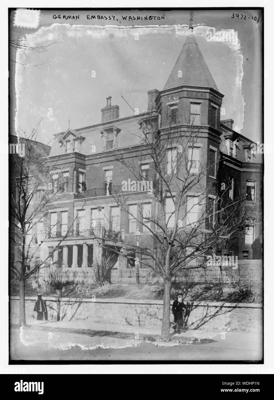 Ambassade de l'Allemagne, Washington, D.C. Résumé/moyenne : 1 négative : 5 x 7 in. ou moins. Banque D'Images