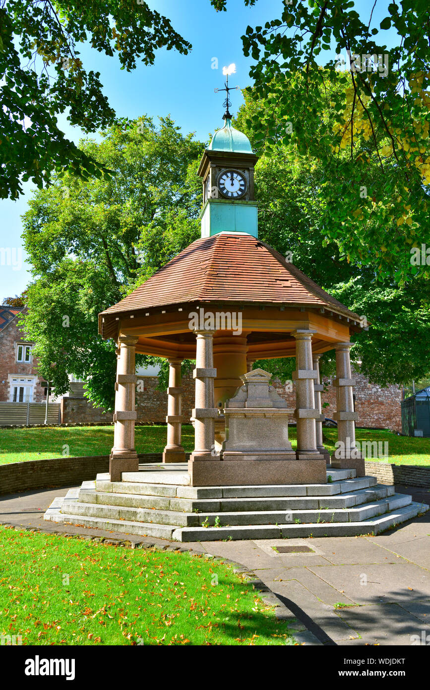 Le révérend Bristol Urie, Thomas fontaine eau potable Memorial monument historique en haut de la colline de Blackboy où tant de col et peu de préavis, UK Banque D'Images