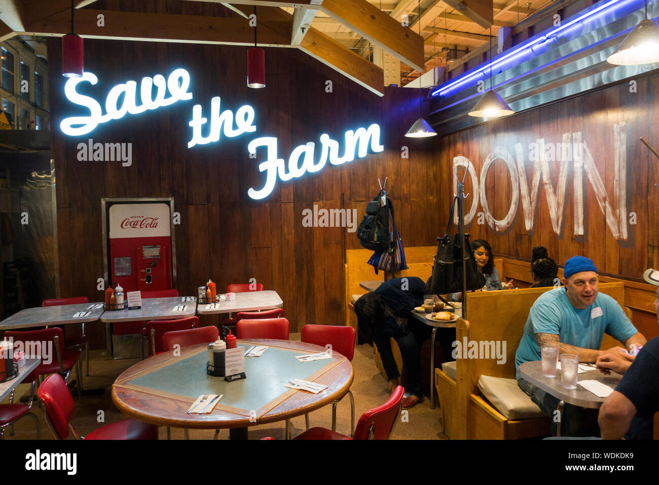 Down Home Diner sauver la ferme Reading terminal Market Philadelphie PA Banque D'Images