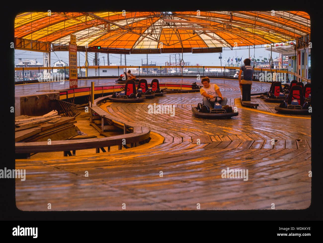 Go-Karts, Point Pleasant, New Jersey Banque D'Images