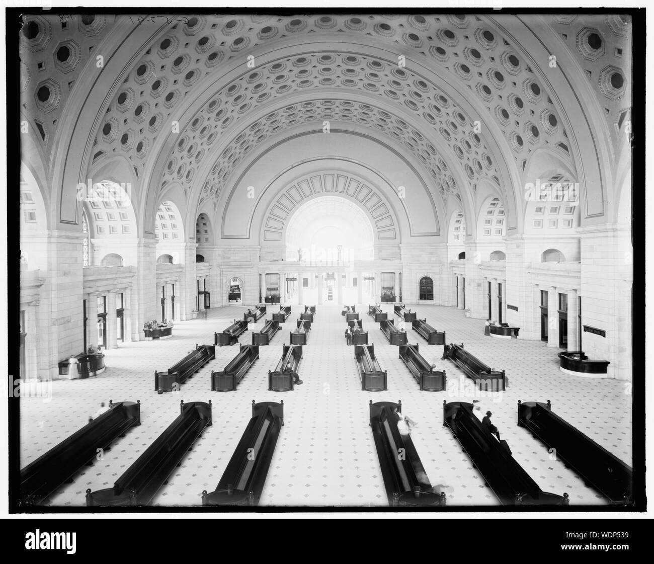 [Washington, D.C., les chantiers de l'interrupteur, Union Station] vue de l'Union européenne à partir de la gare de triage de l'interrupteur à switchhouse sud. Banque D'Images