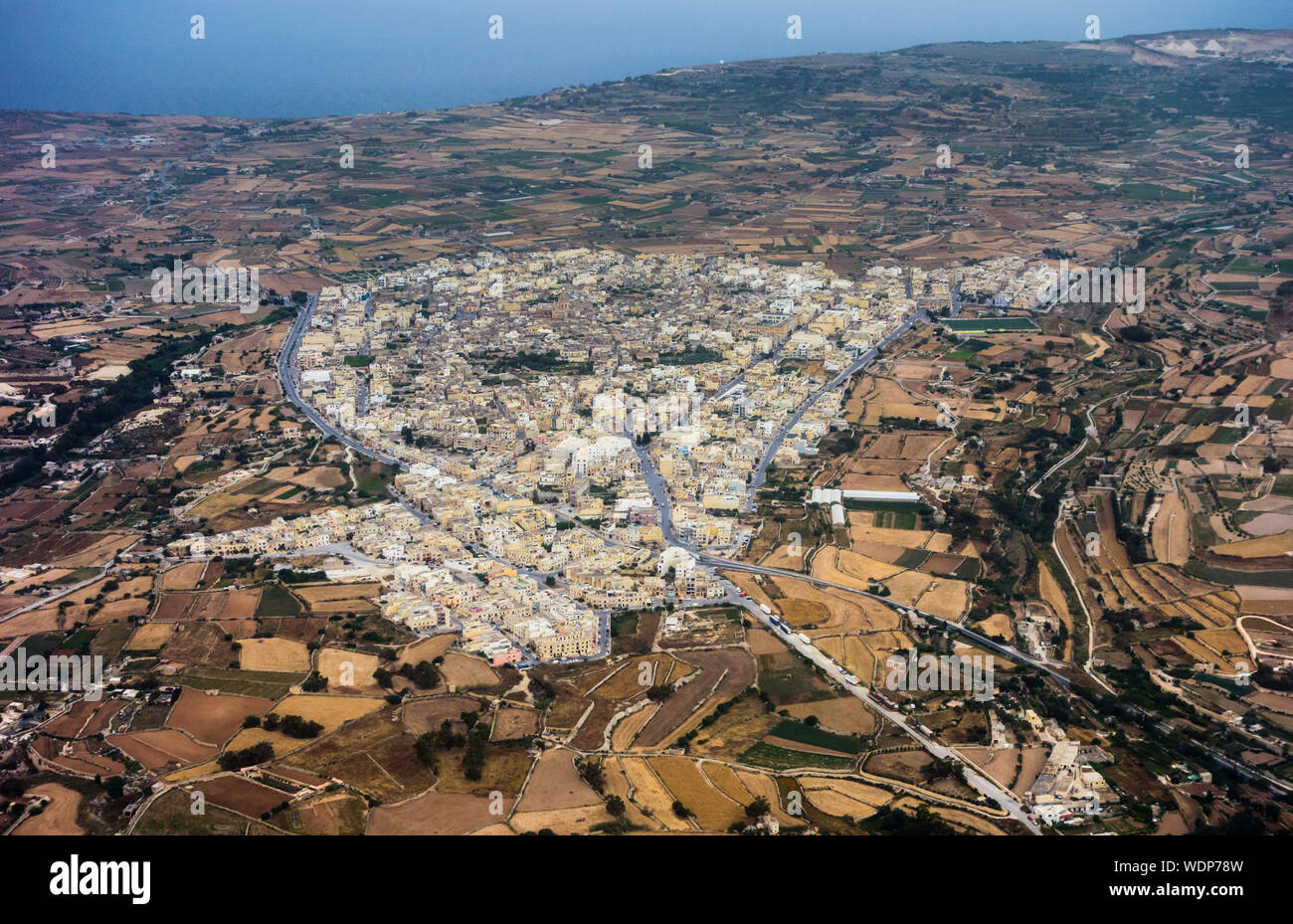 SIGGIEWI, MALTE - 13 MAI 2017 : la ville et de la région de Siggiewi sont sur un plateau dans la partie sud de Malte. Banque D'Images