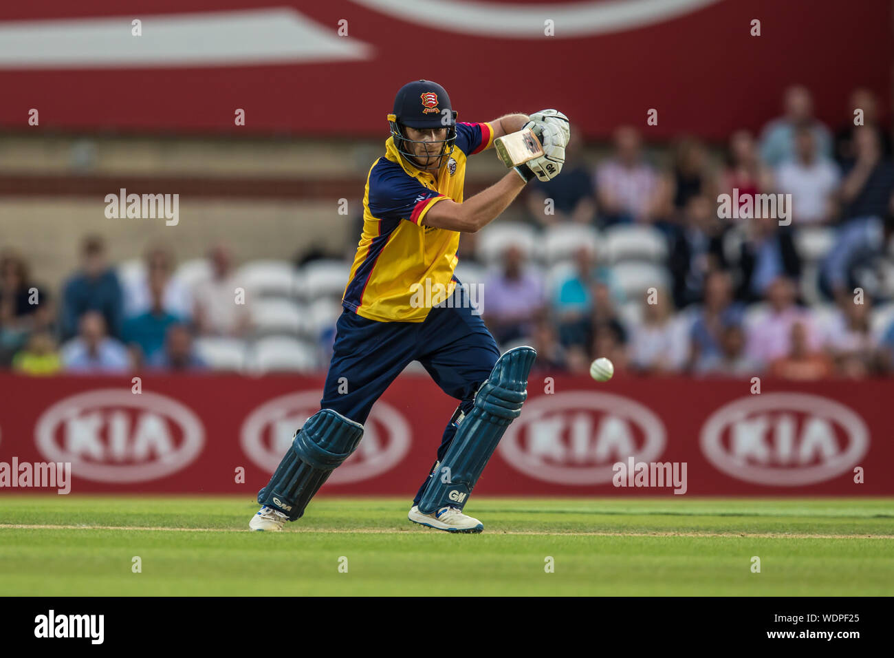 Londres, Royaume-Uni. 29 août, 2019. Tom Westley d'Essex au bâton contre Surrey dans la vitalité T20 Blast match à la Kia Oval. David Rowe/Alamy Live News Banque D'Images