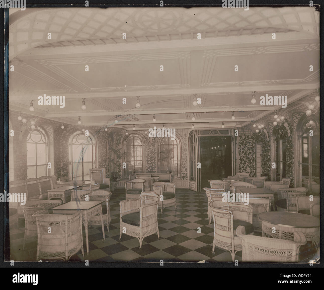 Grand pont promenade du Titanic Résumé/moyenne : 1 tirage photographique. Banque D'Images