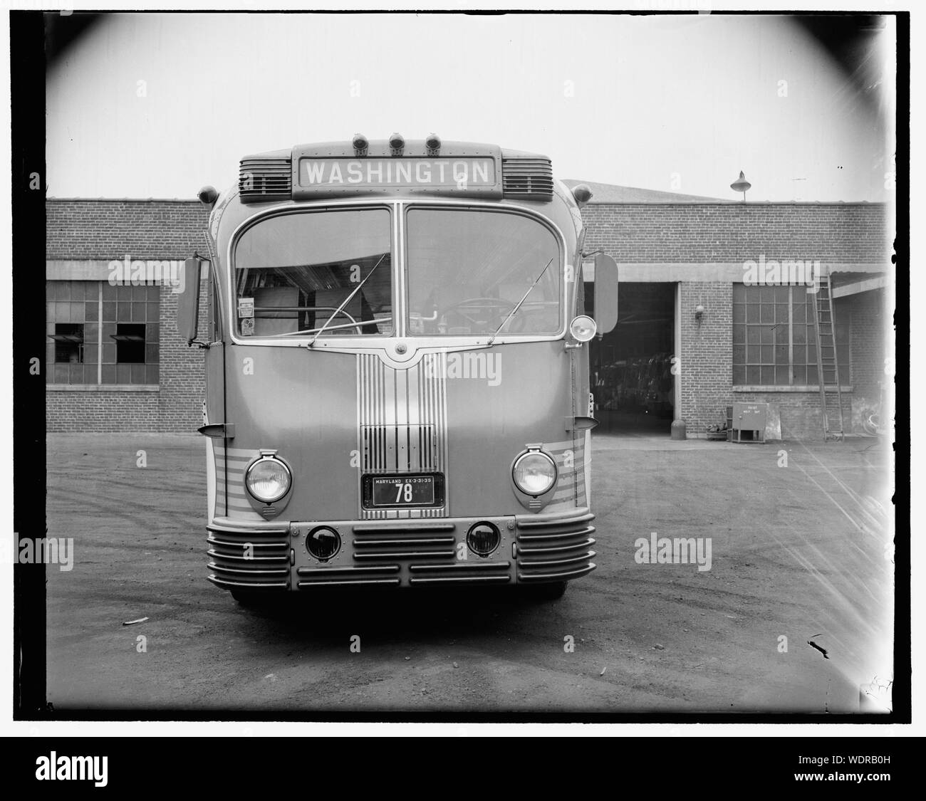 Greyhound bus Abstract/moyenne : 1 négative : 4 x 5 in. ou moins Banque D'Images
