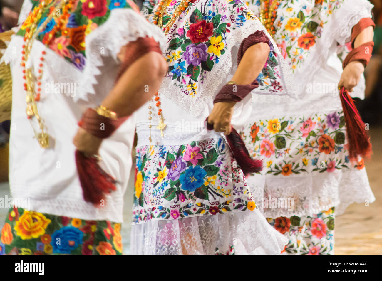Danseurs mexicains à Mérida, Yucatan-Mexico Banque D'Images