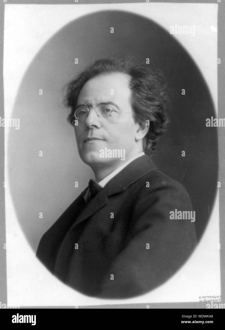 Gustav Mahler, 1860-1911 Résumé/moyenne : 1 tirage photographique. Banque D'Images