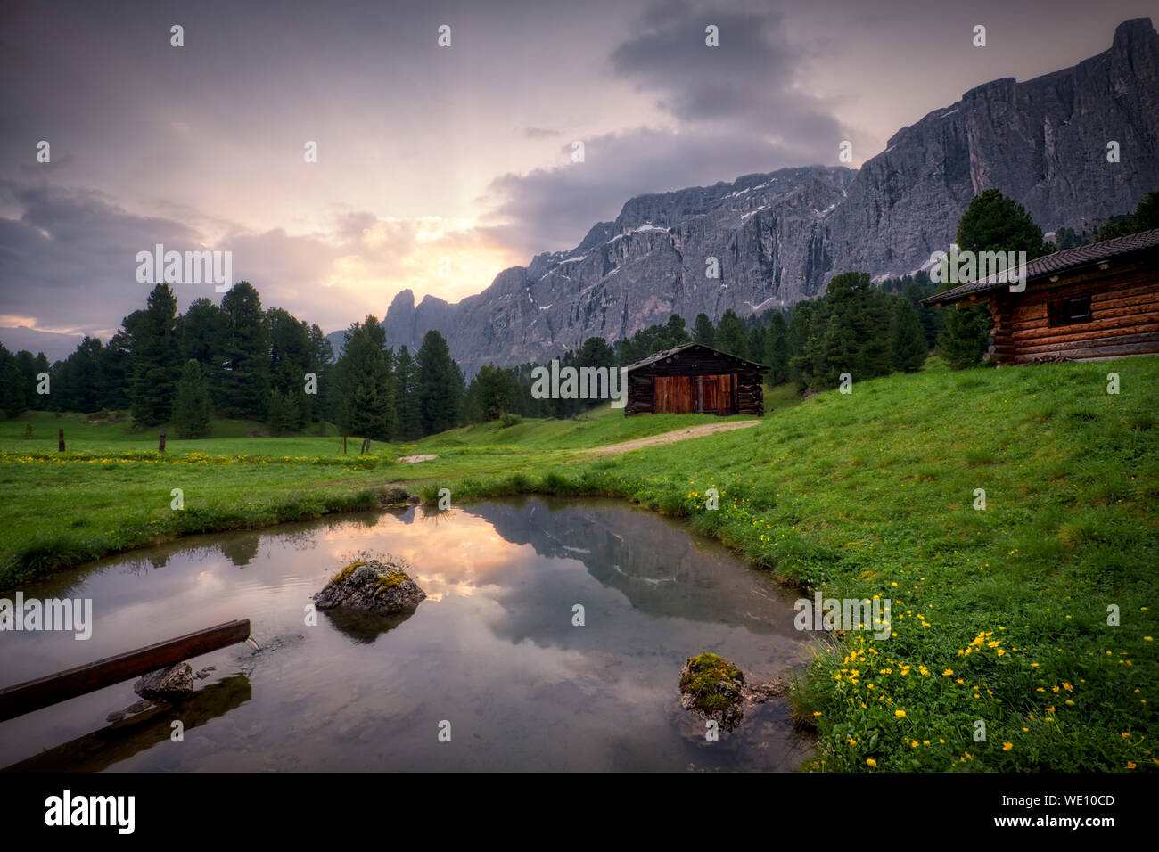 Selva di Val Gardena (Dolomites - Italie) Banque D'Images