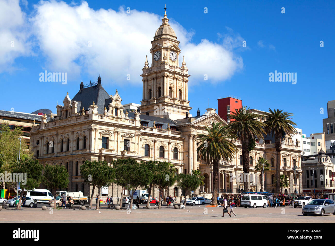 L'Hôtel de ville sur la Grand Place de rassemblement à Cape Town, Afrique du Sud Banque D'Images