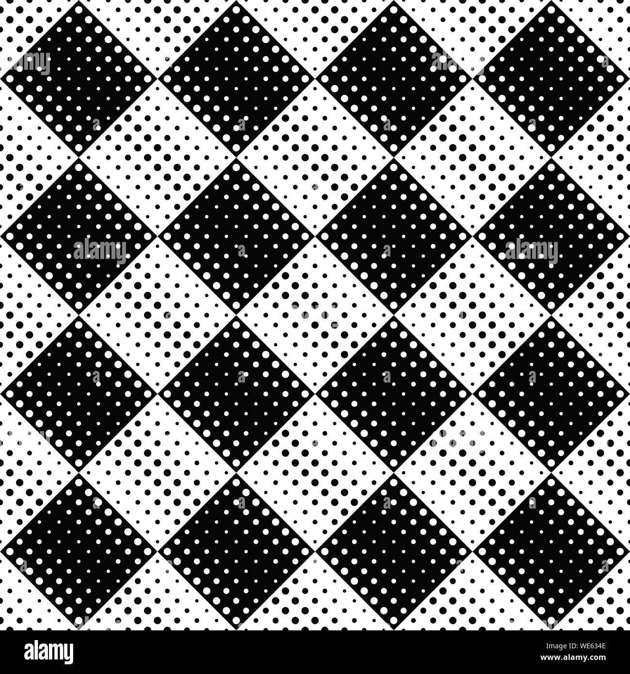 Motif de points sans contexte - résumé graphique vectoriel monochrome Illustration de Vecteur