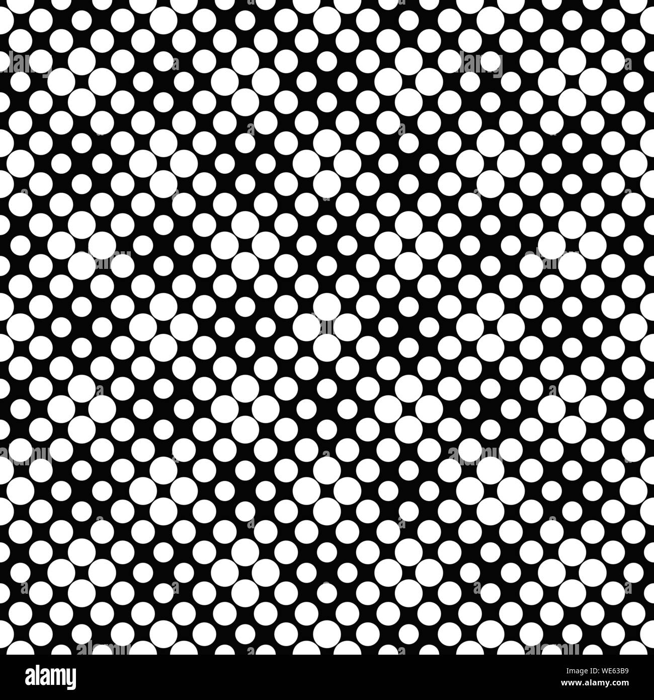 Une trame de points noir et blanc - fond vecteur conception monochrome abstrait Illustration de Vecteur