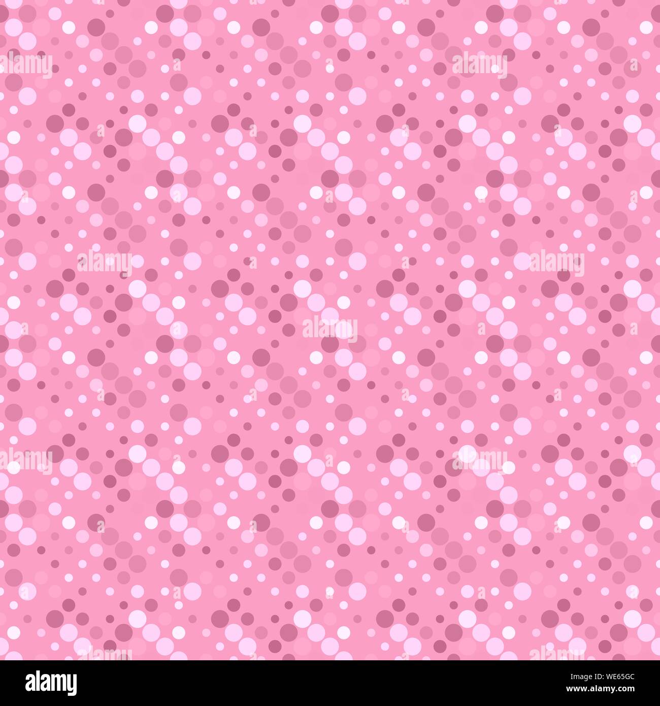 Motif de cercles géométriques abstraites - arrière-plan graphique vectoriel à partir de points rose Illustration de Vecteur