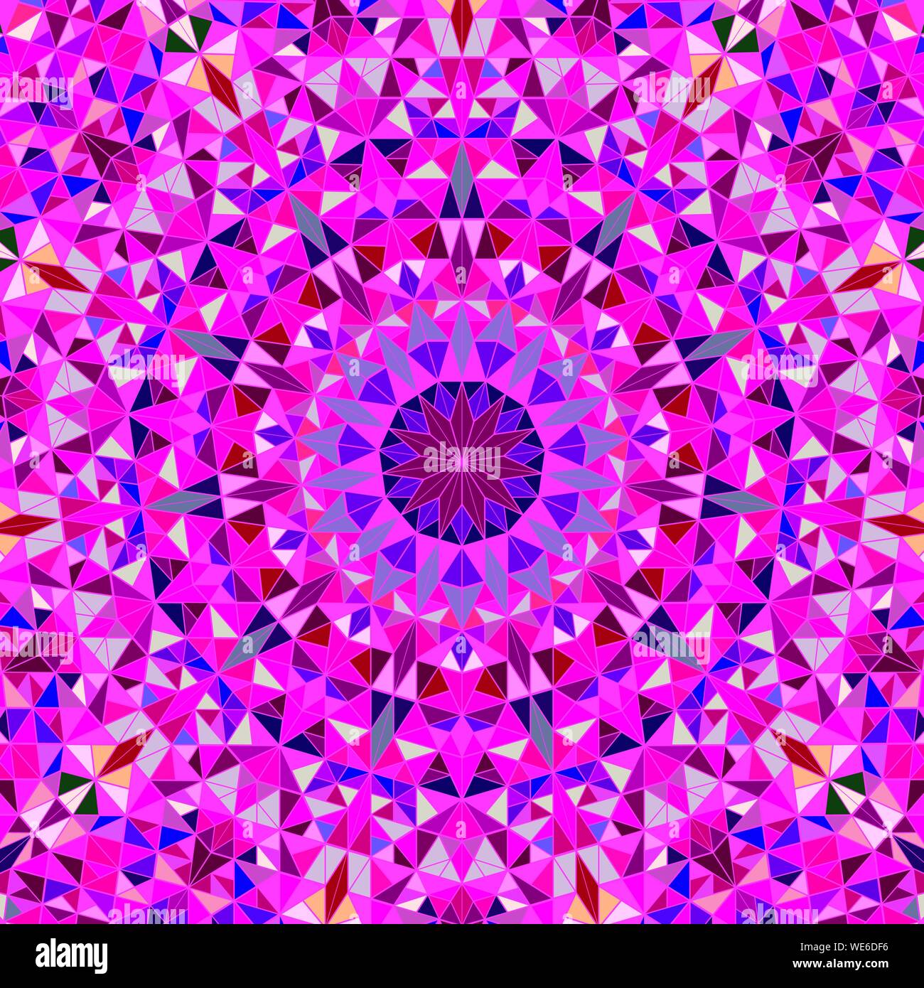 Triangle arrière-plan en mosaïque motif polygonal - circulaire abstract colorful vector graphic Illustration de Vecteur