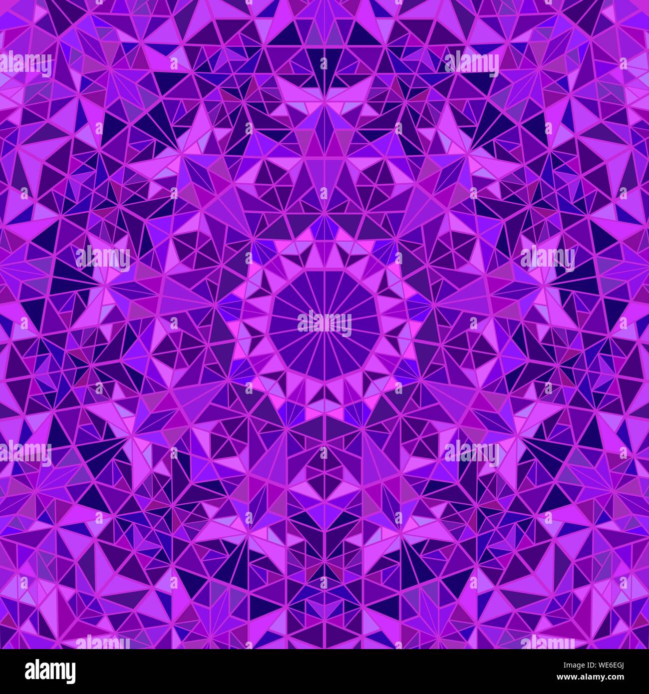 Triangle géométrique abstraite polygonale motif de fond - vecteur conception colorée hypnotique circulaire Illustration de Vecteur